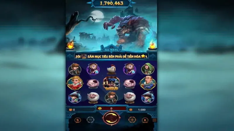 Tổng quan gameplay và tính năng của nổ hũ ma sói